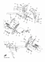 SUPPORT / REPOSE PIEDS pour Yamaha FAZER ABS 2015