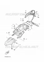 GARDE BOUE AVANT pour Yamaha AEROX 2015