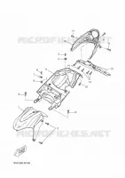 GARDE BOUE AVANT pour Yamaha AEROX 2015
