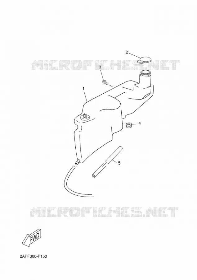 RESERVOIR D'HUILE Yamaha SCOOTER 50 2015 NEOS  YN50