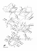 COUVERCLE LATERAL 2 pour Yamaha XJ6 ABS 2015