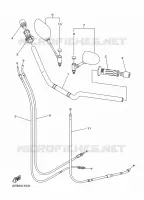 GUIDON ET CABLES pour Yamaha XJ6 ABS 2015