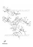 SUPPORT / REPOSE PIEDS pour Yamaha TZR 2010