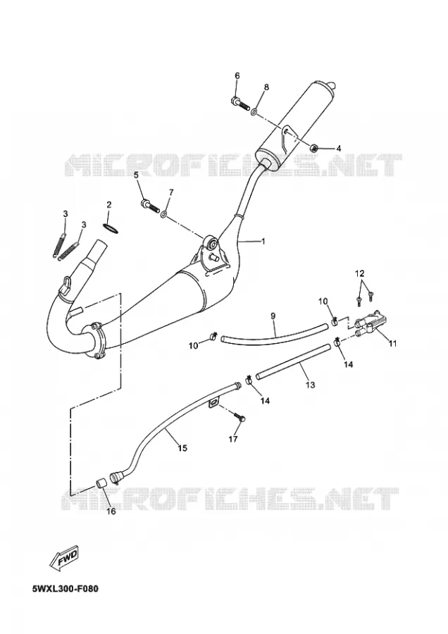 ECHAPPEMENT Yamaha MOTO 50 2010 TZR  TZR50TZR 50
