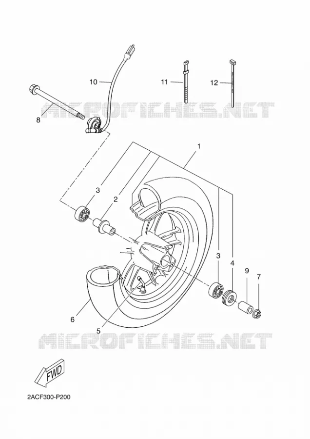 ROUE AVANT Yamaha SCOOTER 50 2016 NEOS  YN50