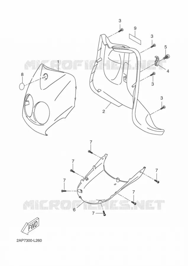 PROTEGE JAMBES Yamaha SCOOTER 50 2015 NEOS 4T UBS  YN50FU