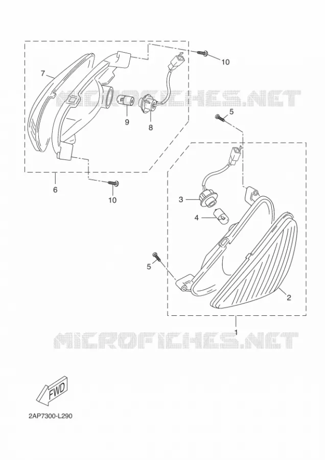 CLIGNOTANT Yamaha SCOOTER 50 2015 NEOS 4T UBS  YN50FU