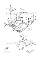 SUPPORT / REPOSE PIEDS pour Yamaha AEROX 2011