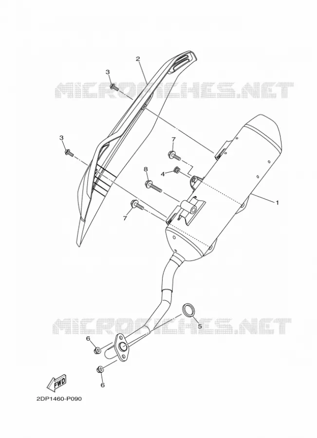 ECHAPPEMENT Yamaha SCOOTER 125 2015 NMAX  GPD125-A