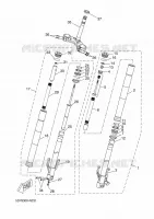 FOURCHE pour Yamaha MT ABS 2015