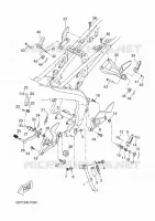 SUPPORT / REPOSE PIEDS pour Yamaha MT ABS 2015