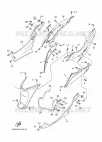 COUVERCLE LATERAL pour Yamaha TRICITY ABS 2015