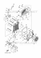 RADIATEUR / DURITES pour Yamaha TRICITY ABS 2015
