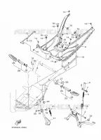 SUPPORT / REPOSE PIEDS pour Yamaha TRICITY ABS 2015