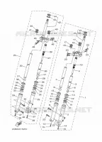 FOURCHE pour Yamaha TRICITY ABS 2015