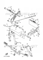 SUPPORT / REPOSE PIEDS pour Yamaha YBR 2011