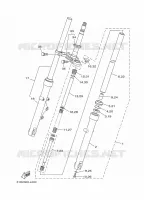 FOURCHE pour Yamaha YBR 2014