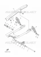 BRAS OSCILLANT / AMORTISSEUR pour Yamaha YBR 2010