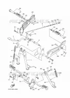 SUPPORT / REPOSE PIEDS pour Yamaha YBR 2010