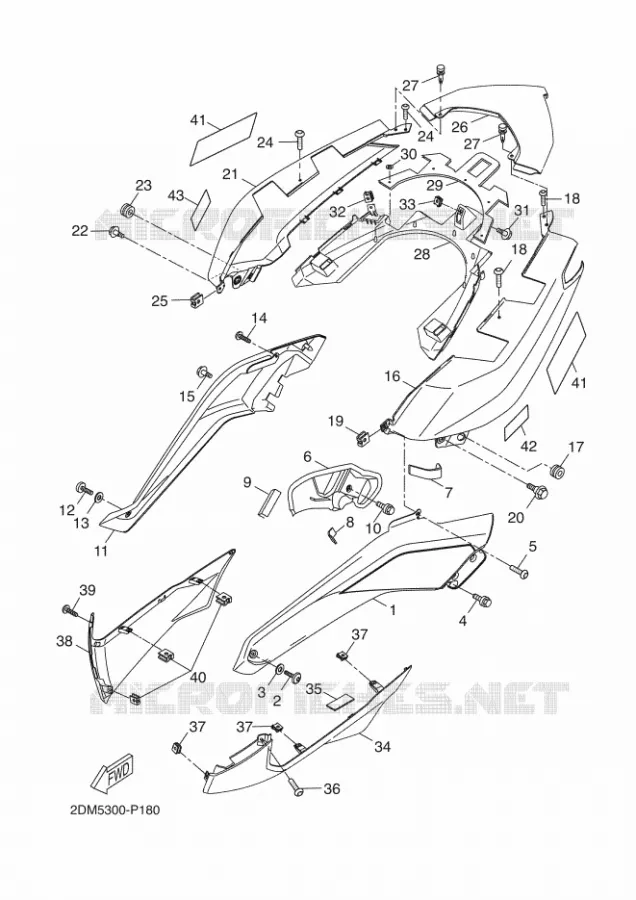 COUVERCLE LATERAL Yamaha SCOOTER 125 2015 XMAX MOMODESIGN  YP125R