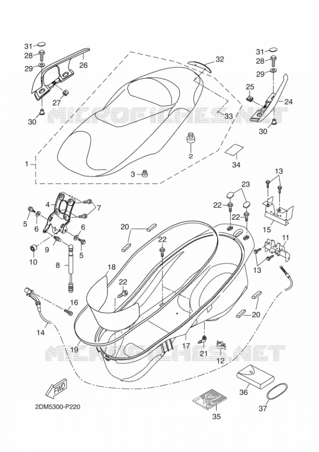 SELLE Yamaha SCOOTER 125 2015 XMAX MOMODESIGN  YP125R