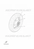 ROUE ARRIERE pour Yamaha XMAX 2015