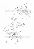 GARDE BOUE pour Yamaha EVOLIS 2015