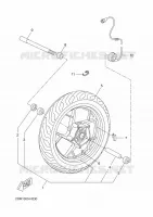 ROUE AVANT pour Yamaha EVOLIS 2015