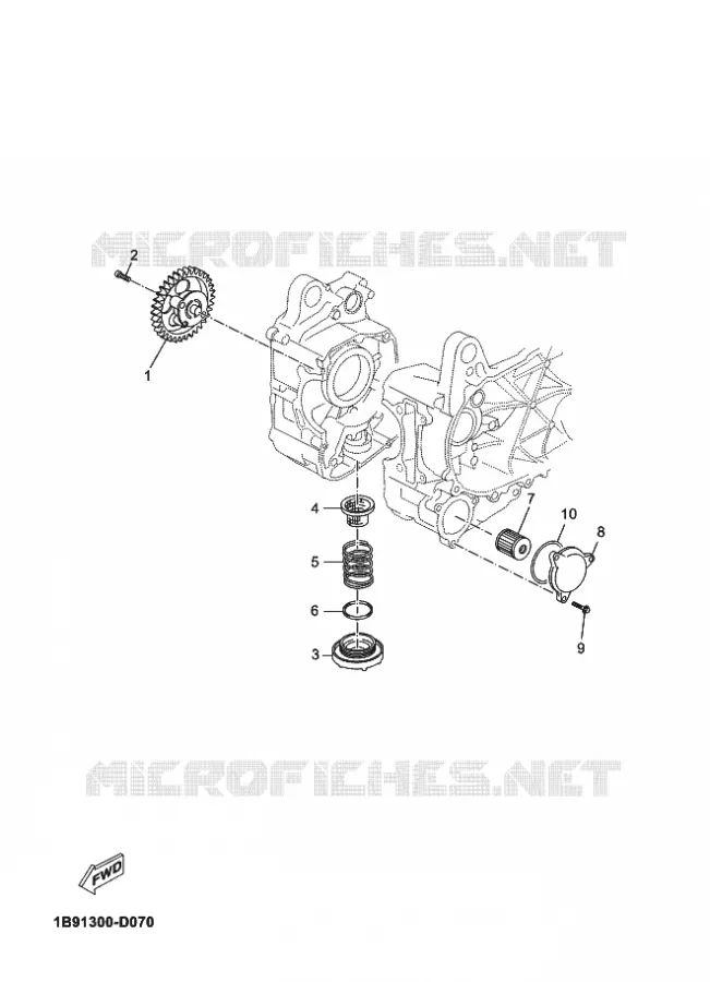 POMPE A HUILE Yamaha SCOOTER 125 2015 EVOLIS  YP125R