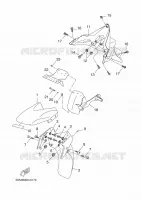 GARDE BOUE pour Yamaha EVOLIS 2015