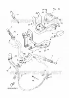 GUIDON ET CABLES pour Yamaha EVOLIS 2015
