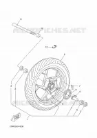 ROUE AVANT pour Yamaha EVOLIS 2015