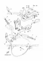 GUIDON ET CABLES pour Yamaha EVOLIS 2015