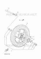 ROUE AVANT pour Yamaha EVOLIS 2015