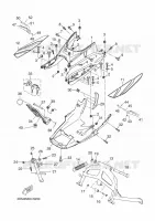 SUPPORT / REPOSE PIEDS pour Yamaha EVOLIS 2015