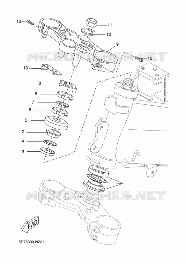 DIRECTION Yamaha MOTO 125 2016 R125  YZF-R125A