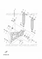 BRAS OSCILLANT / AMORTISSEUR pour Yamaha XMAX 2016