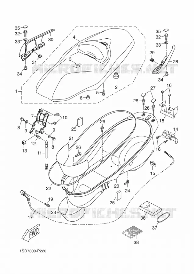 SELLE Yamaha SCOOTER 400 2016 XMAX  YP400RA