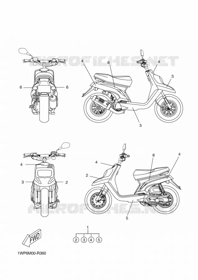 EMBLEME Yamaha SCOOTER 50 2016 BOOSTER  CW50LN