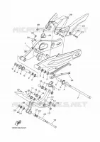 BRAS ARRIERE pour Yamaha MT07 2014