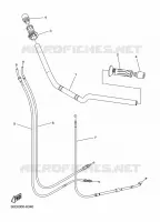 GUIDON ET CABLES pour Yamaha XJ6 2014
