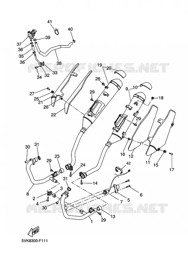 ECHAPPEMENT Yamaha MOTO 660 2010 XTR  XT660R