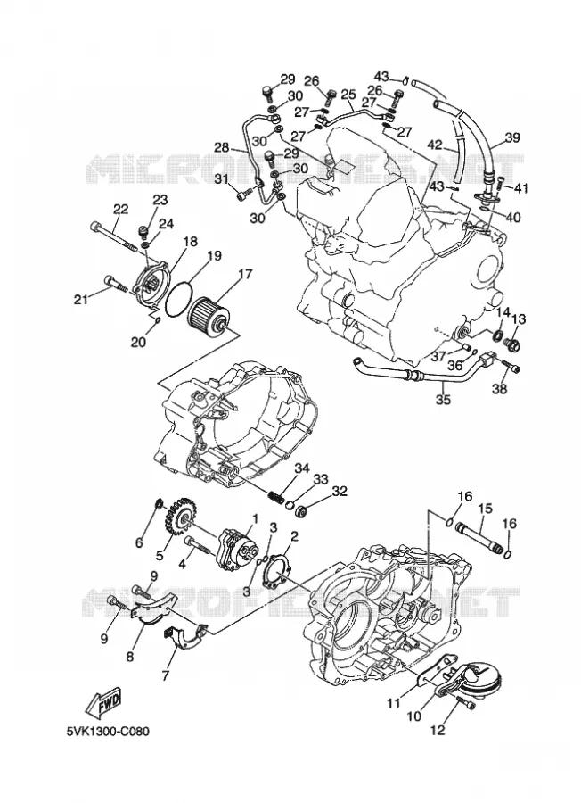 POMPE A HUILE Yamaha MOTO 660 2010 XTR  XT660R