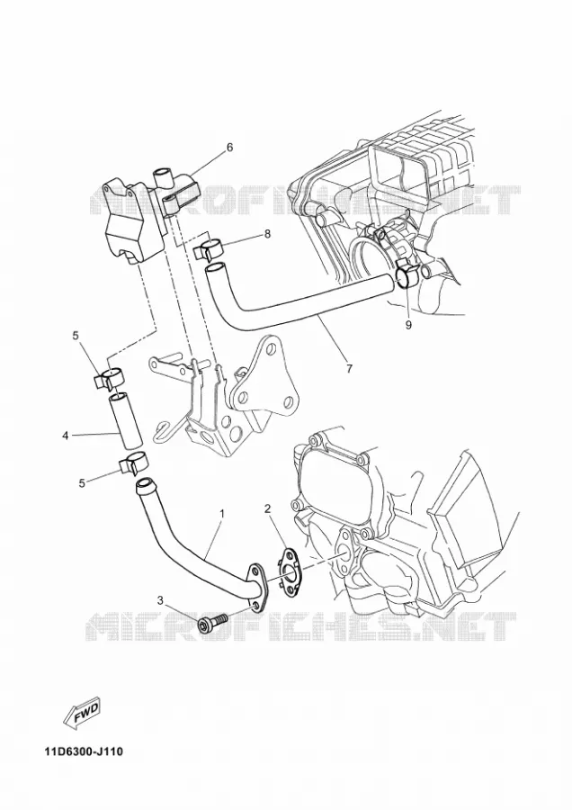 SYSTÈME D'ADMISSION D'AIR AIS Yamaha MOTO 660 2015 XTZ TENERE RACE BLUE  XT660Z
