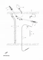 GUIDON ET CABLES pour Yamaha XTZ TENEREABS 2015