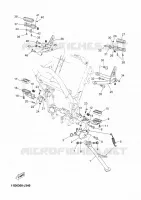 SUPPORT / REPOSE PIEDS pour Yamaha XTZ TENEREABS 2015
