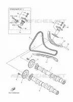 ARBRE A CAMES / CHAINE DE DISTRIBUTION pour Yamaha MT09 ABS 2014