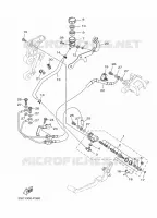 MAITRE CYLINDRE DE FREIN ARRIERE pour Yamaha MT09 TRACER 2015