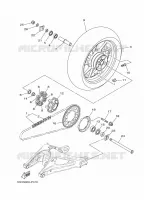 ROUE ARRIERE pour Yamaha MT09 TRACER 2015
