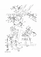 SUPPORT / REPOSE PIEDS pour Yamaha MT09 TRACER 2015